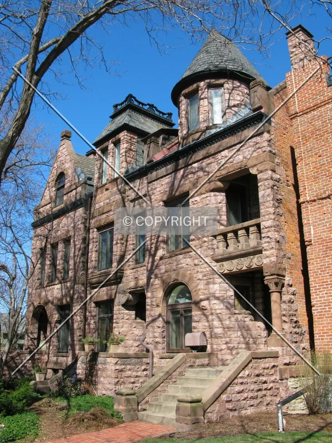 Looking up from Holly Avenue