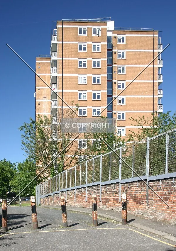 View northeast from Prospect Place