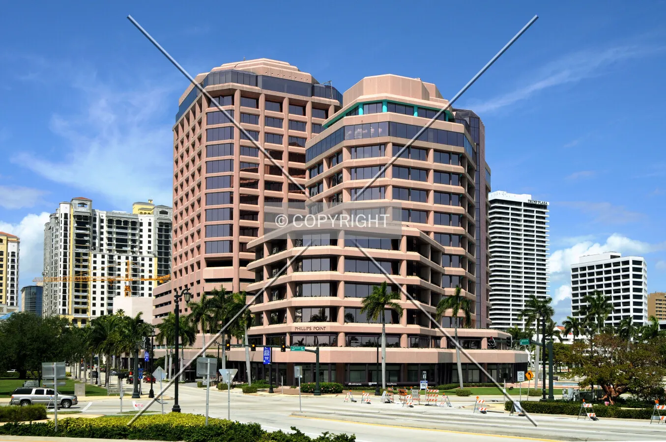 View from the southeast