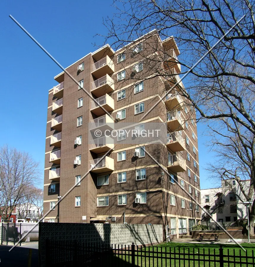 View from the southeast on 6th Street