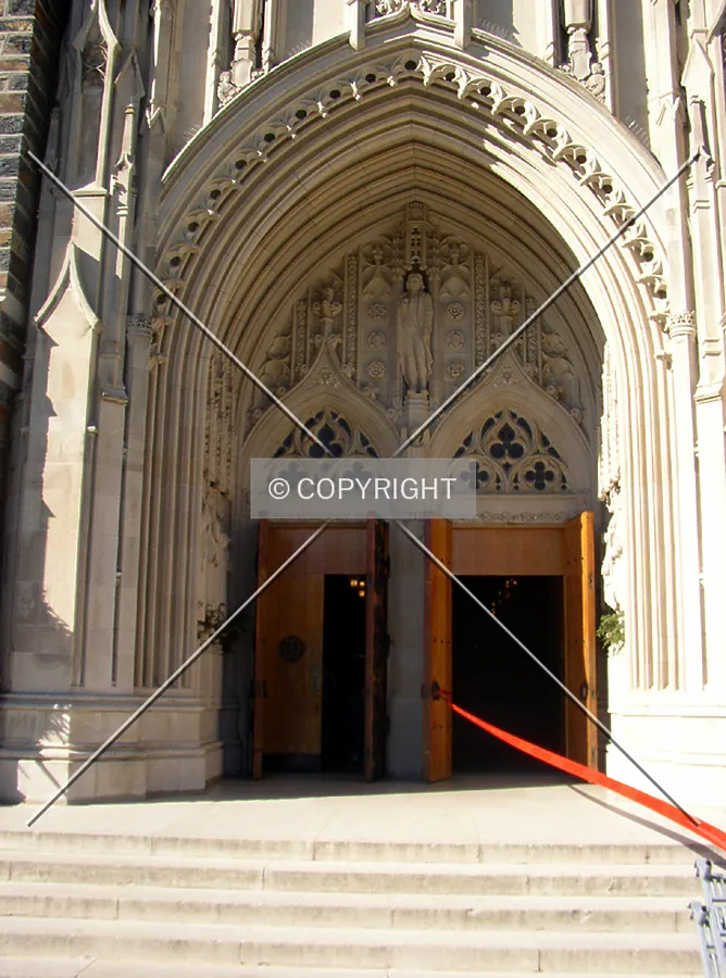 View of the main portal