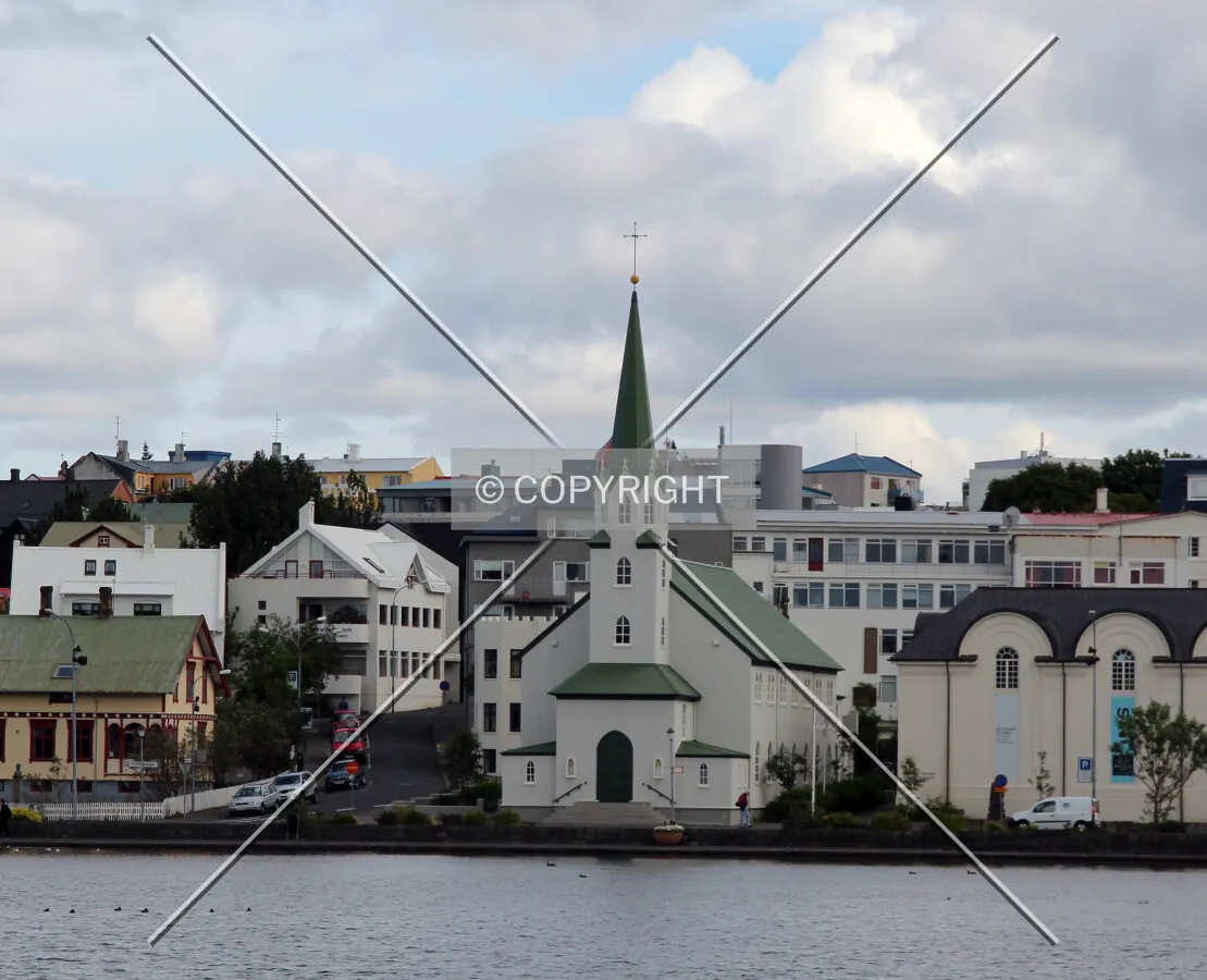 View from across Tjörninn