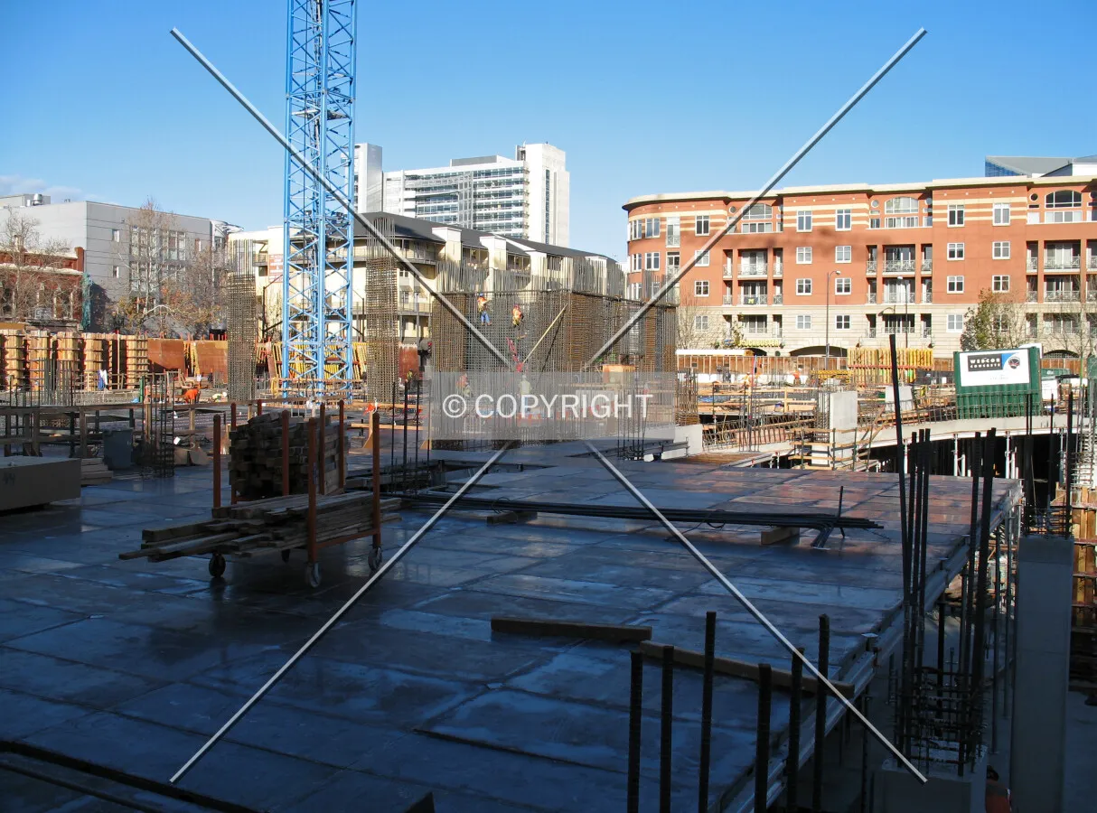 Looking northeast through the site