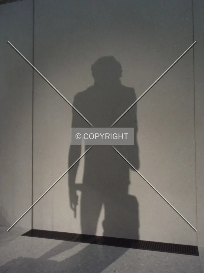 Shadow in Südkuppelsaal in Neues Museum Berlin