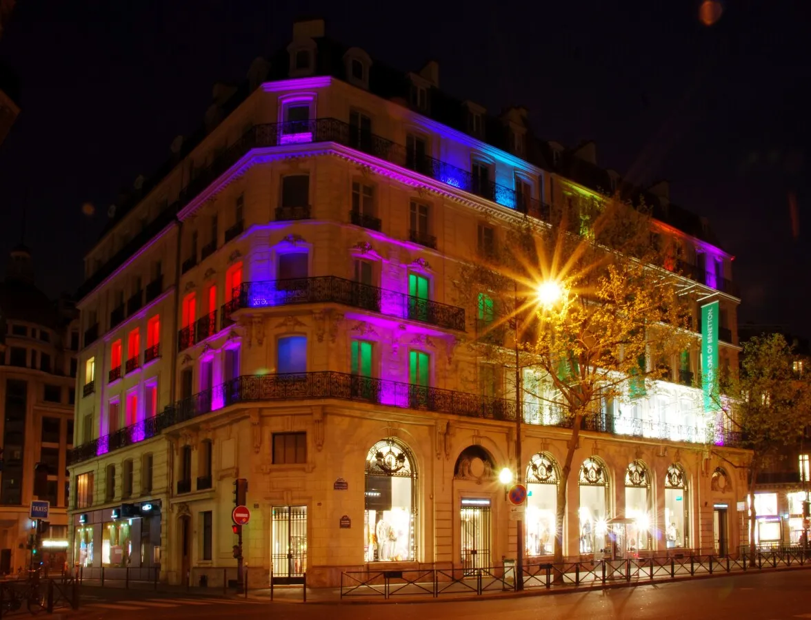 Colorful night lighting