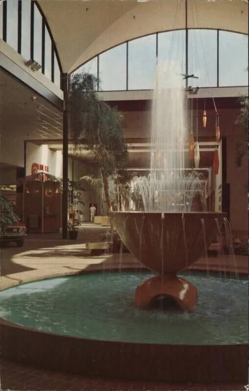 Vintage view of the interior fountain