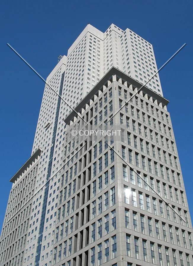 Looking up from the south