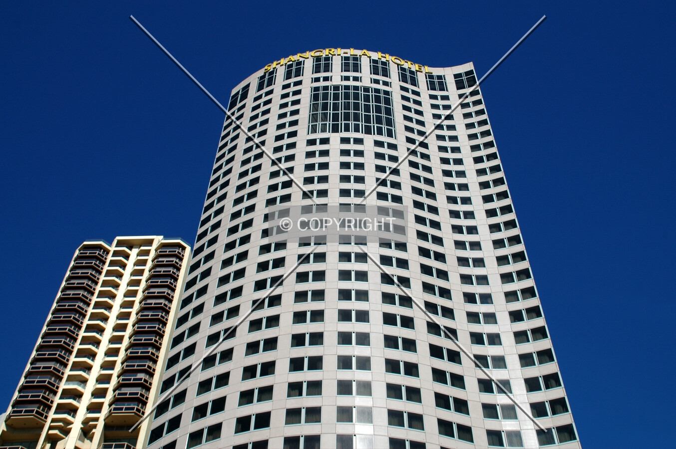 Looking up the north side