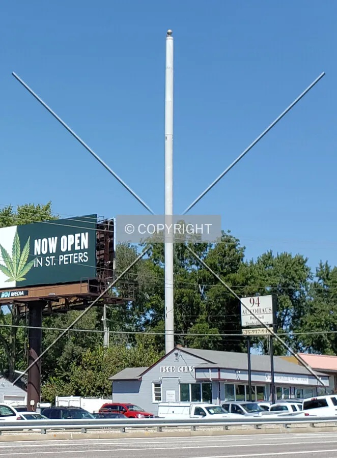 View from the south; September 7, 2019