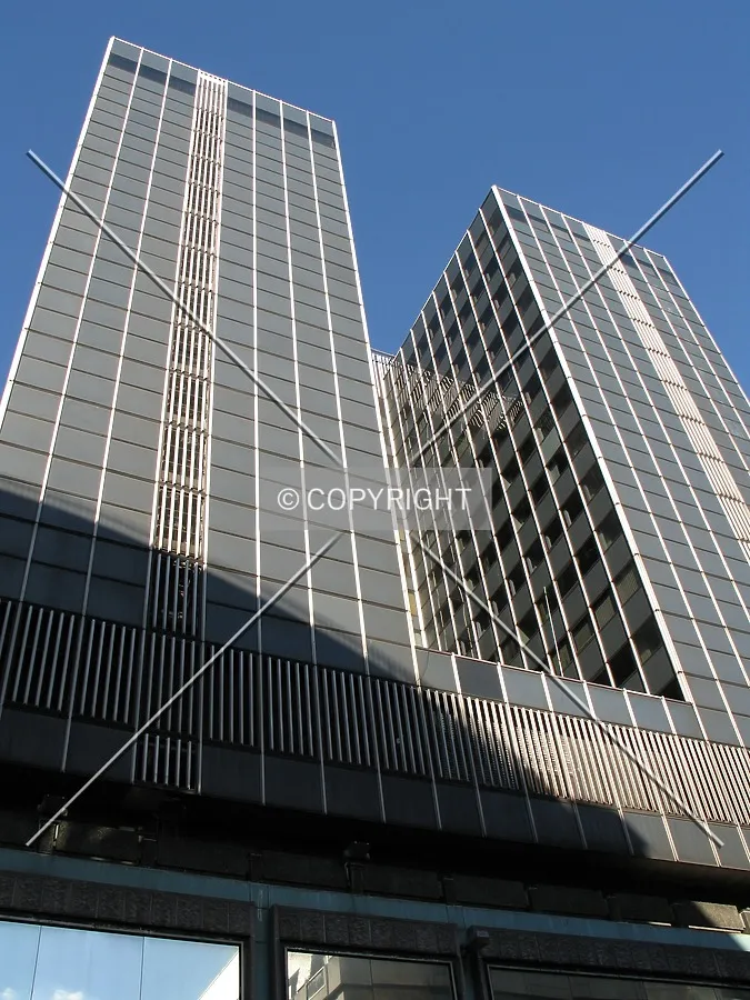 Looking up from the west