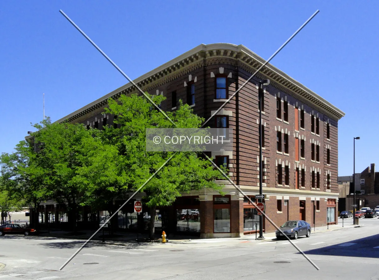 From across Howard Street to the northwest