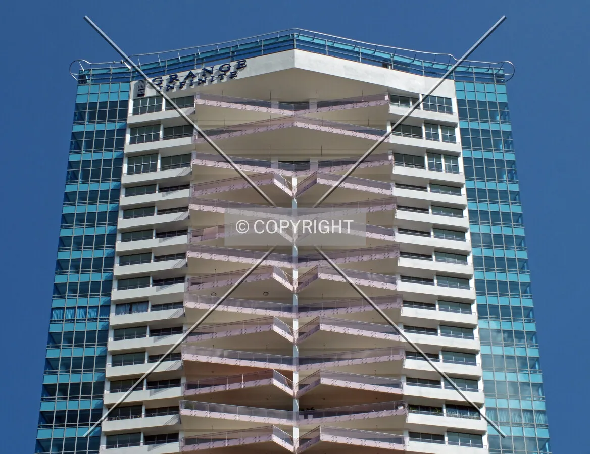 The top as seen from Grange Road