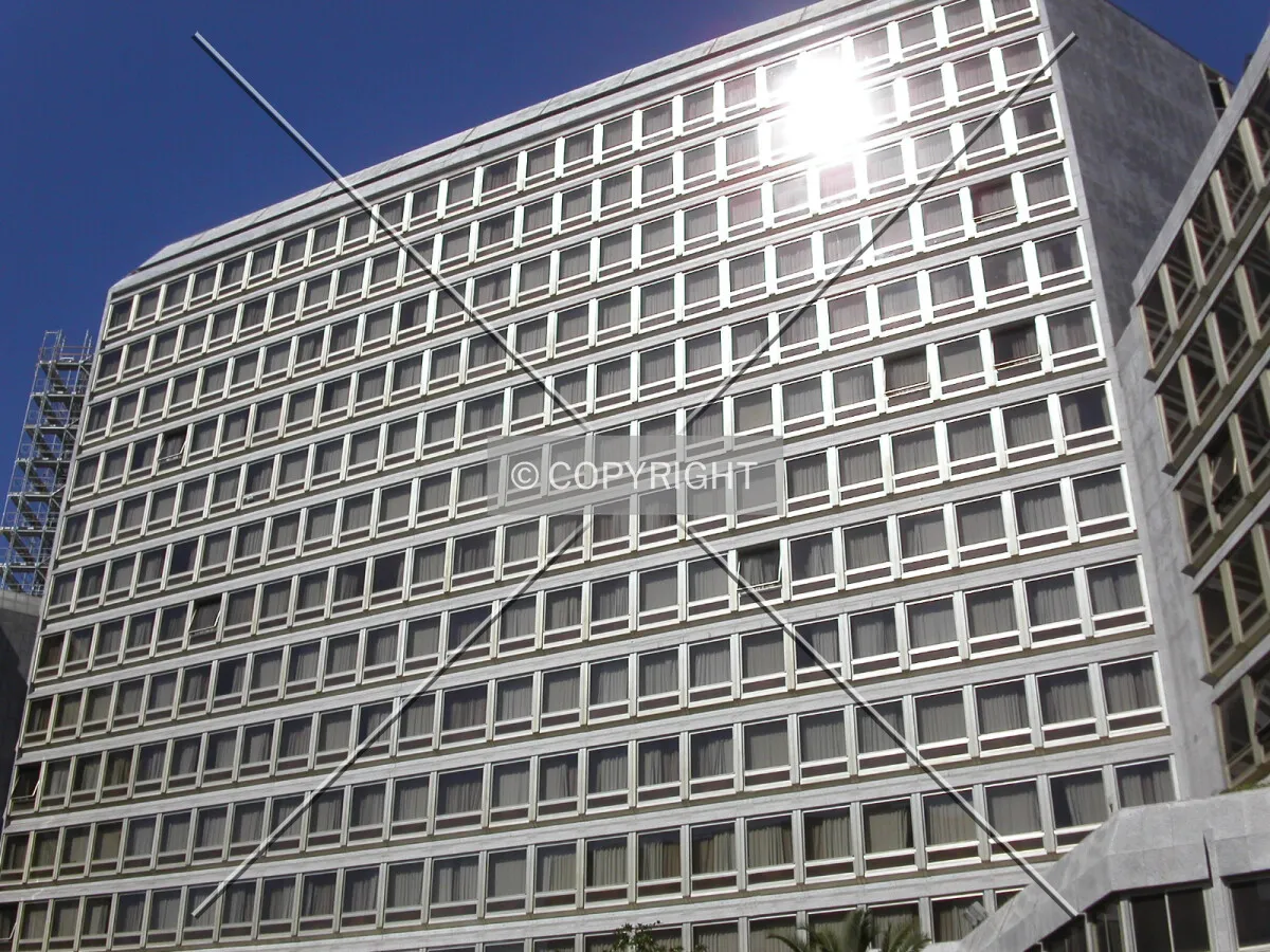 Looking up from the east