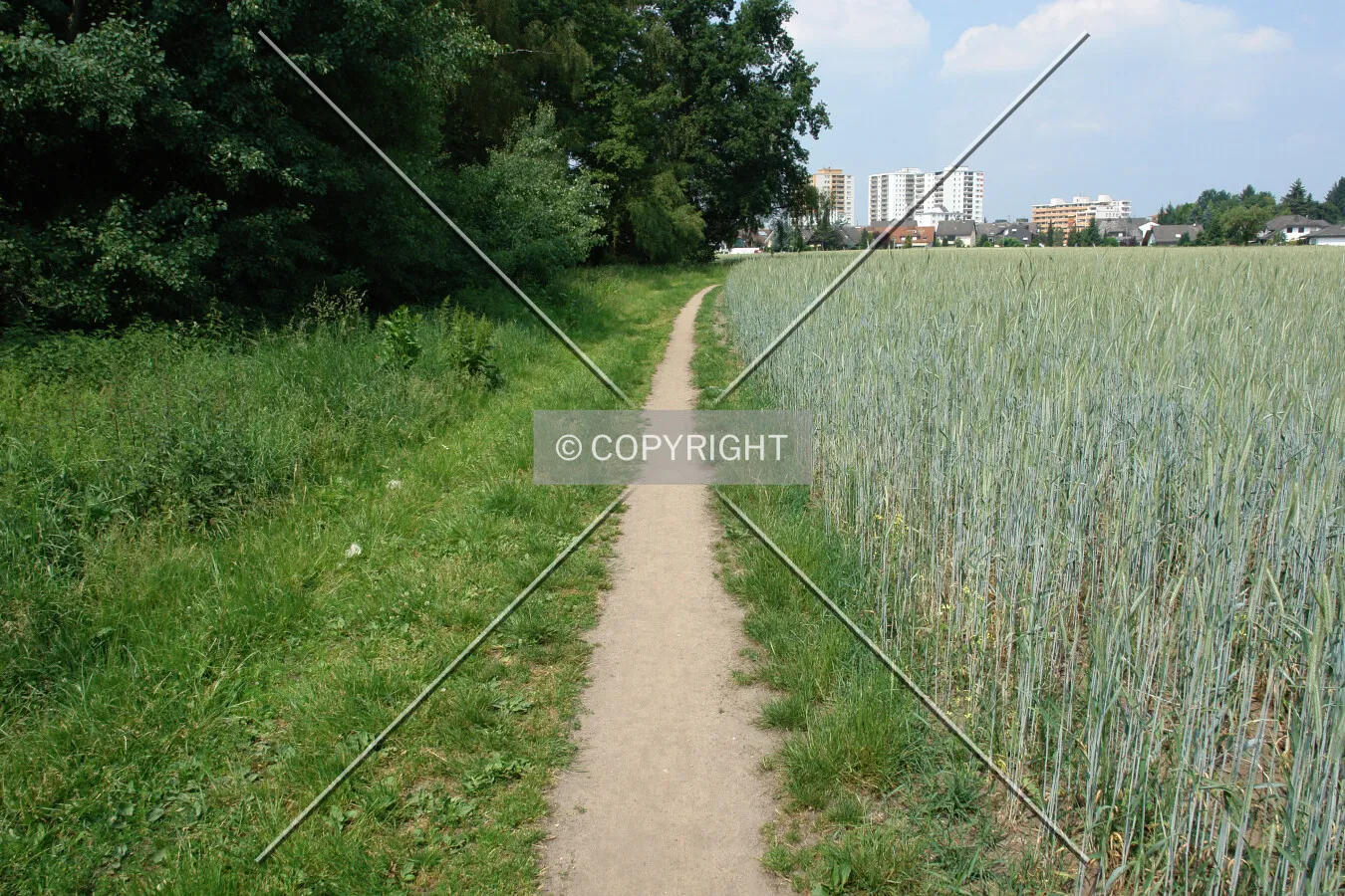 A dirt track