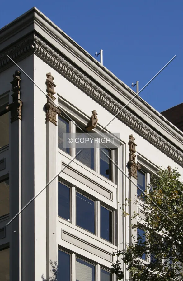 Partial view of the eastern facade