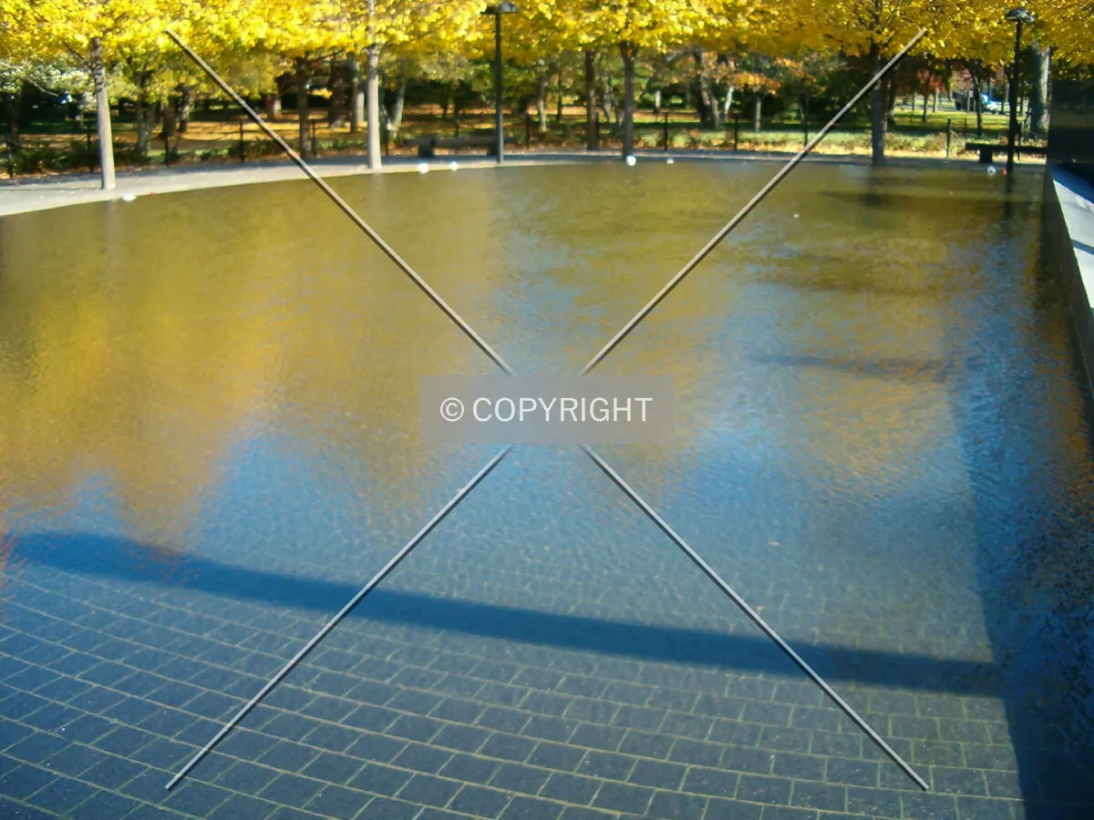 View of the fountain from the west