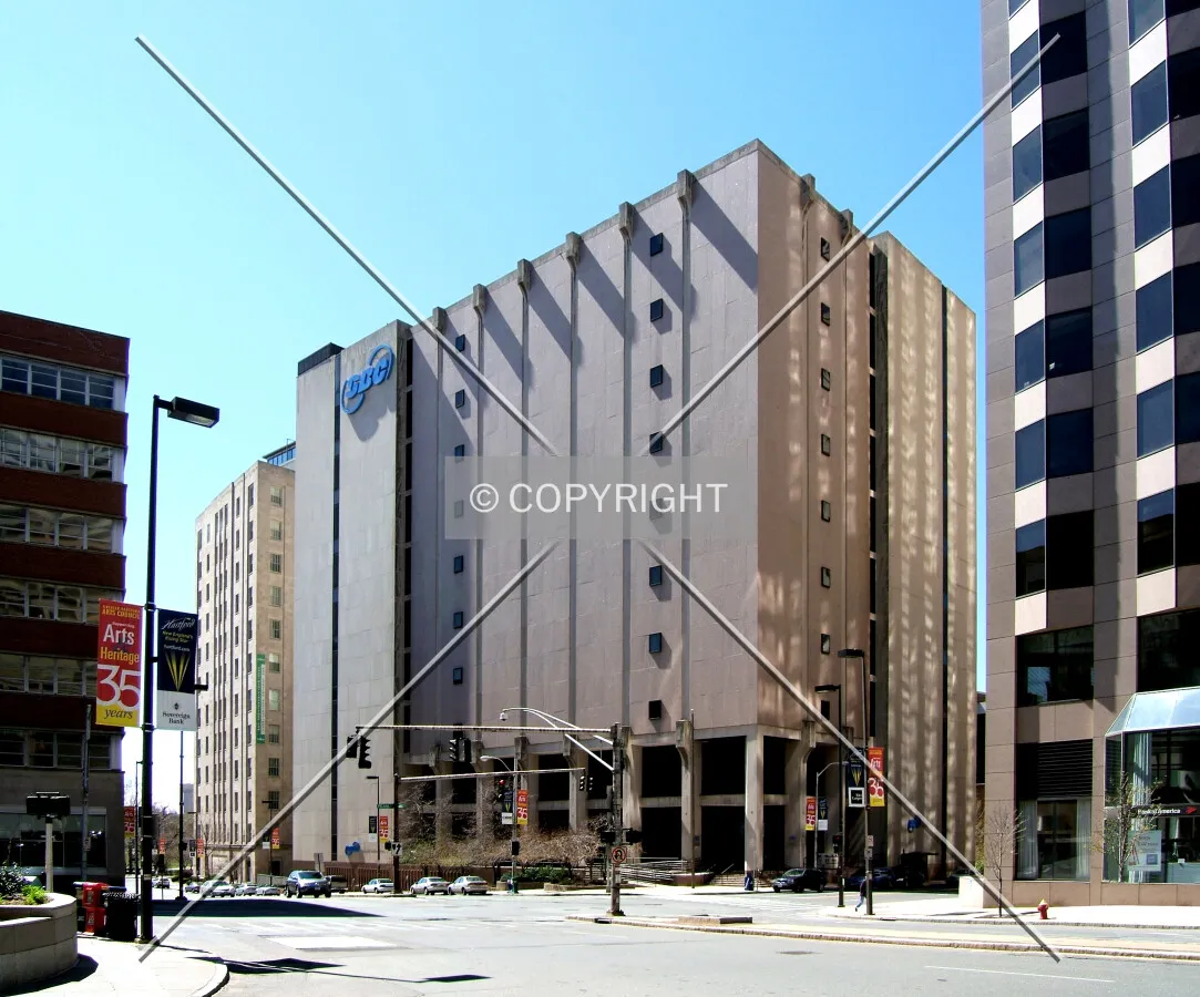 View from the northeast across Trumbull Street