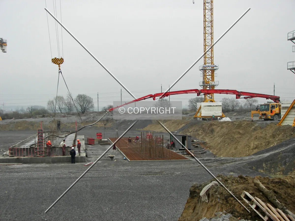 Foundation works at the south side