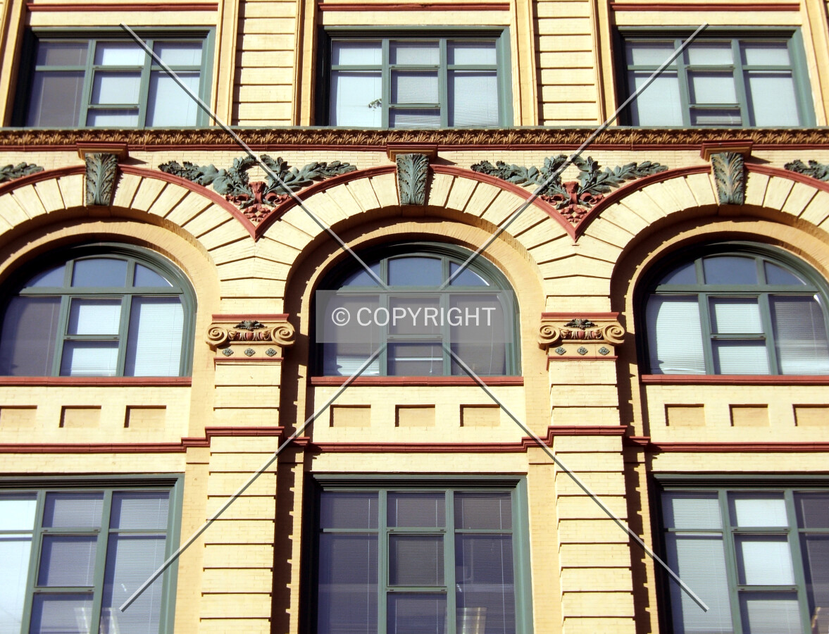 Facade details from the west
