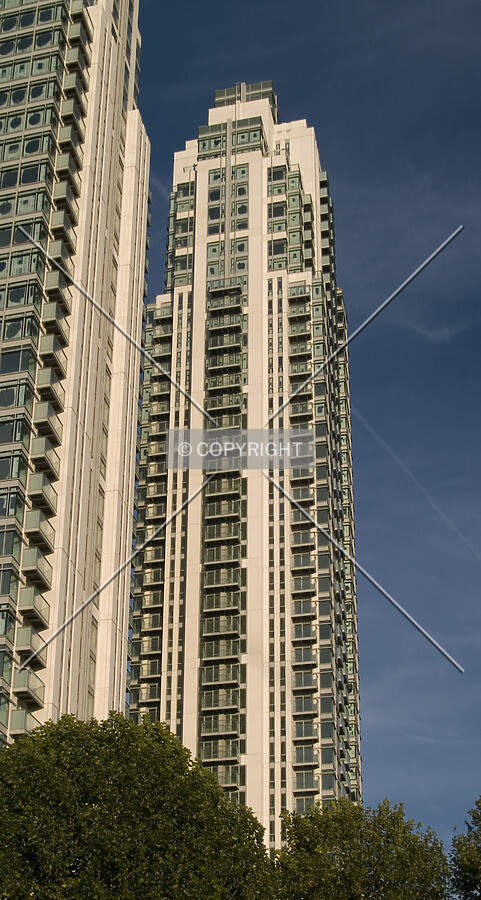 Looking up from the west