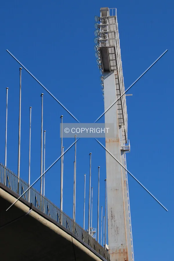 Looking up from the southwest