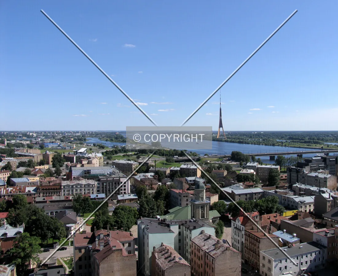 View towards east Riga