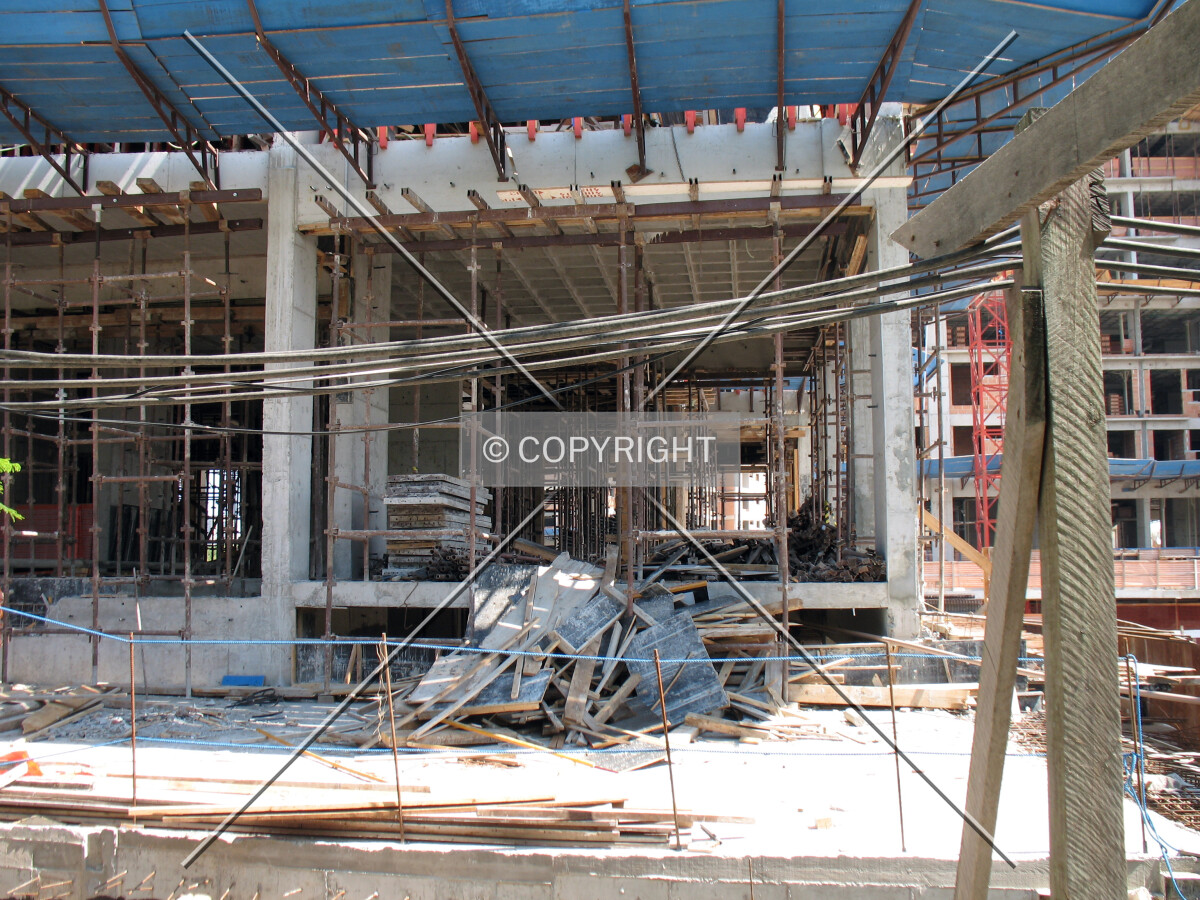 Construction on the ground level