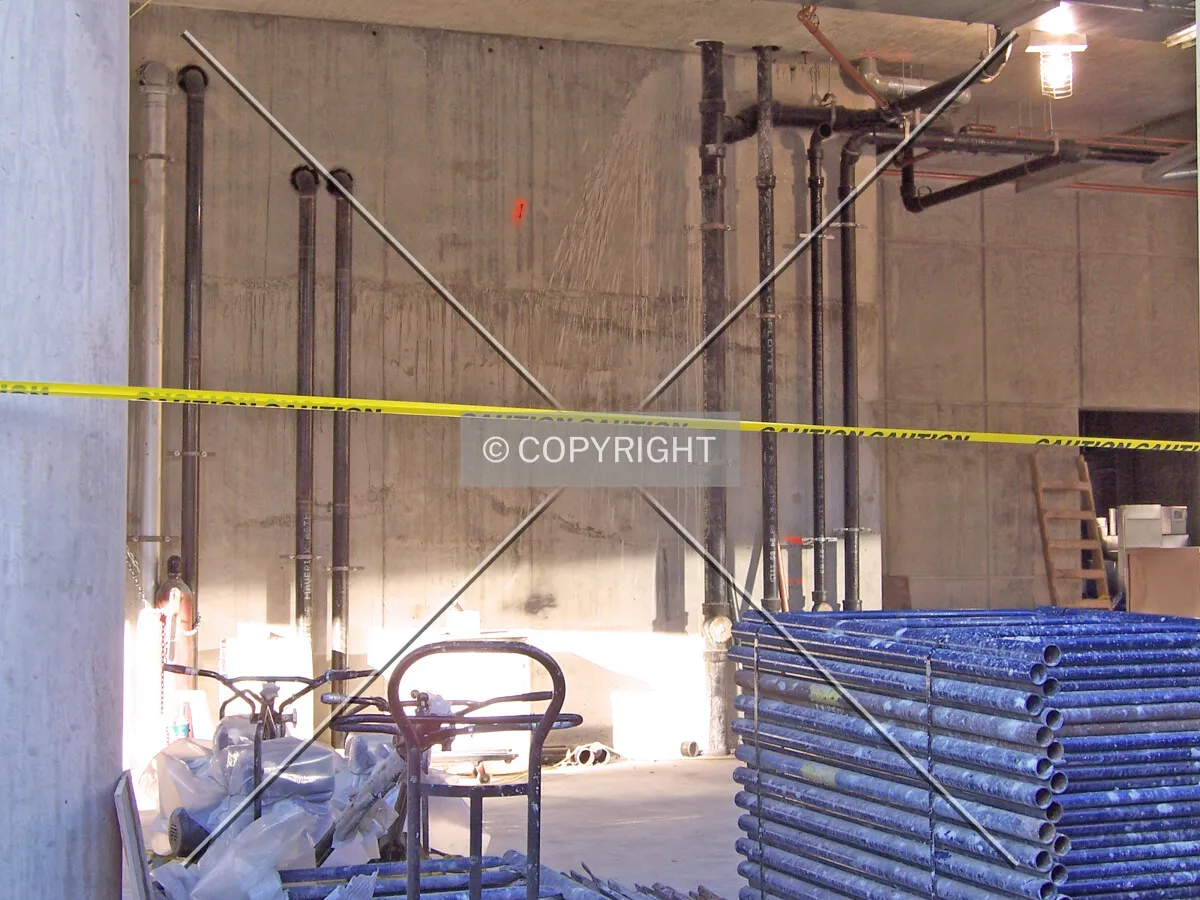 looking into the first floor from Oak Street
