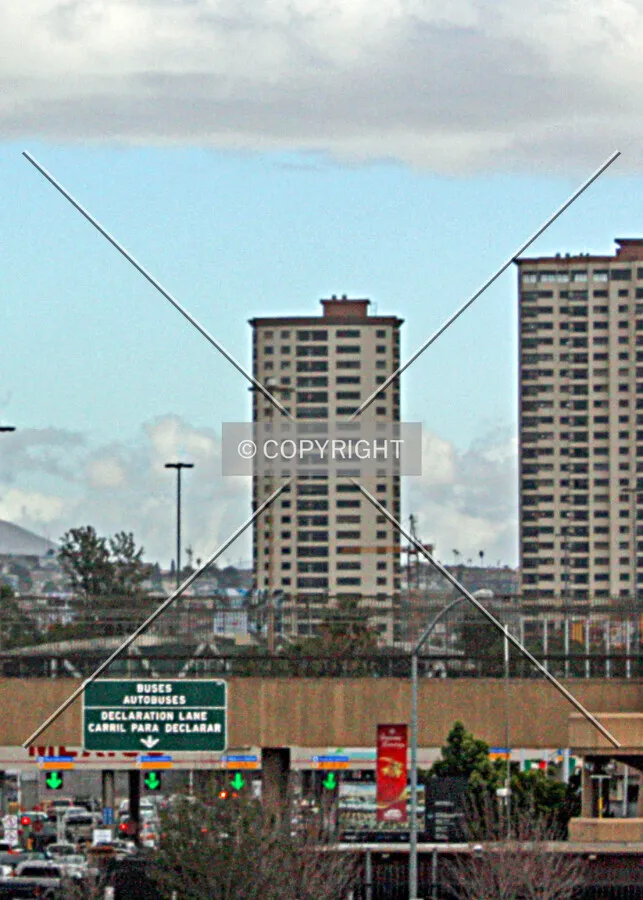 Distant view from the northwest; February 15, 2019