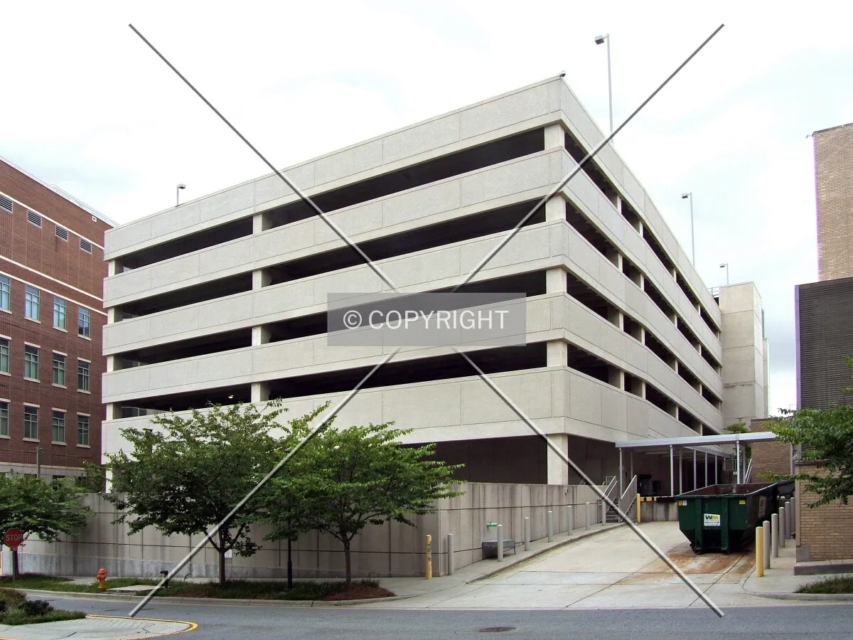 View from the northwest on 1st Street