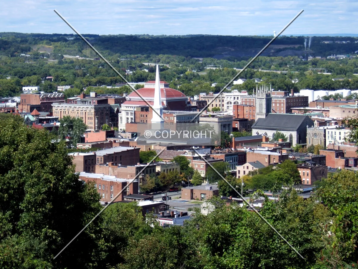 Downtown from the southeast