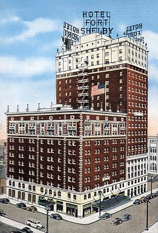 Vintage view from the northeast