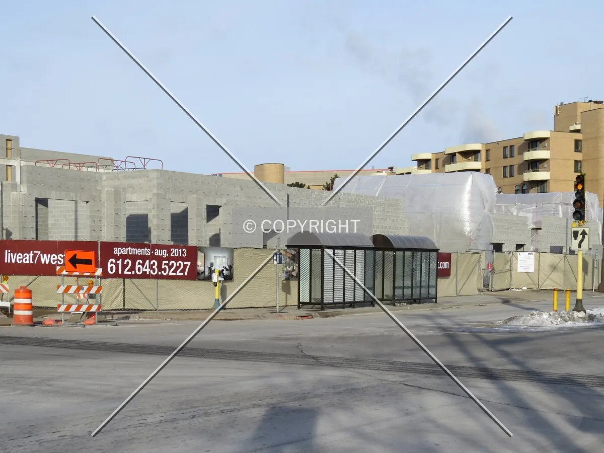 View to the northwest across 19th Avenue South
