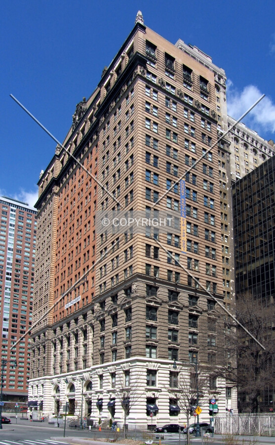 View from the southeast along Battery Place