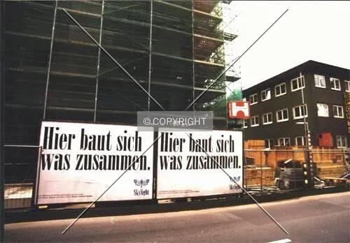 Advertisements at Bleichstrasse in front of the tower