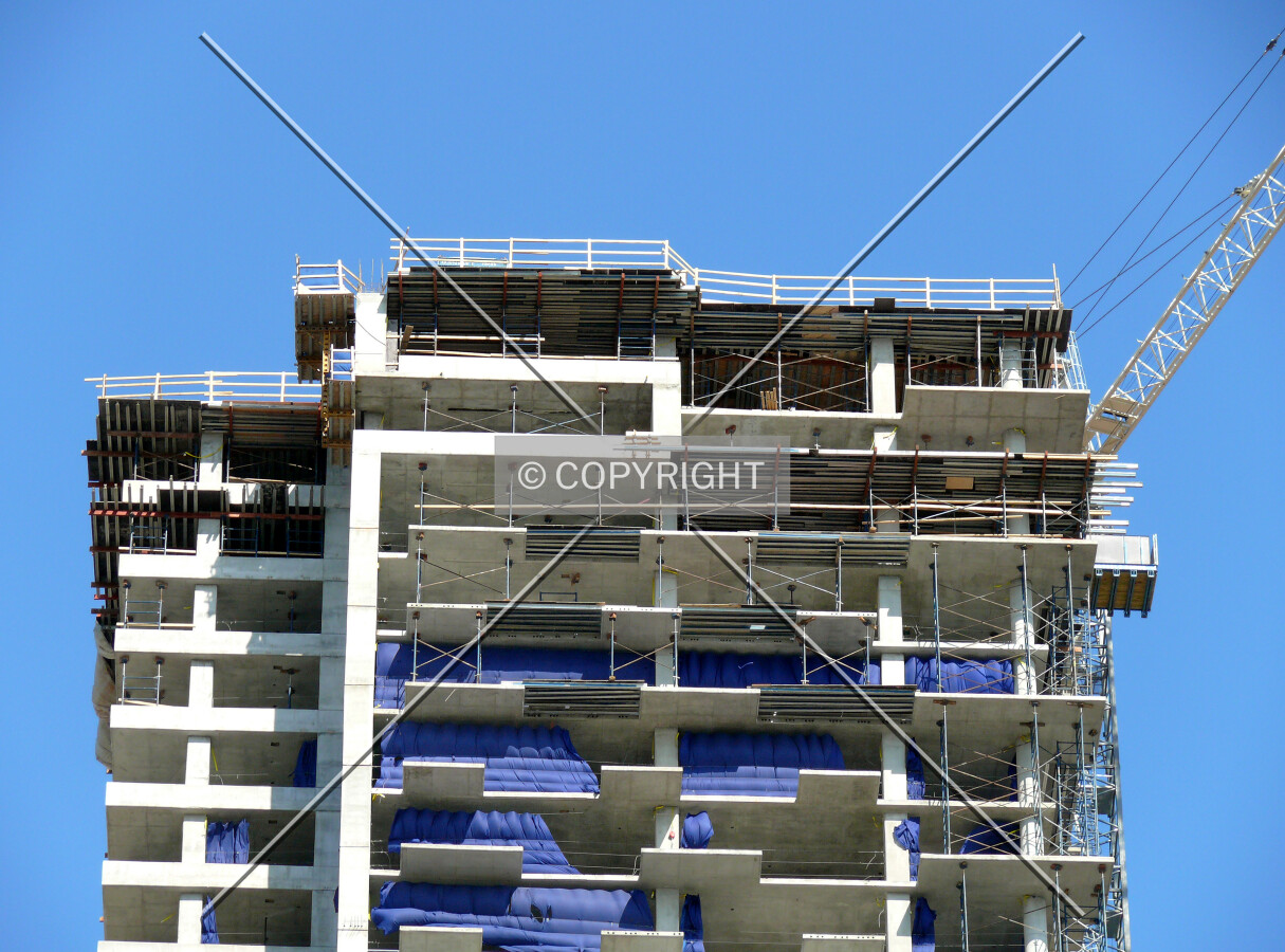 Top floors of the building as seen from the river