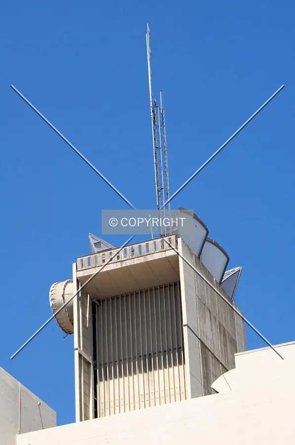 Looking at the communications tower