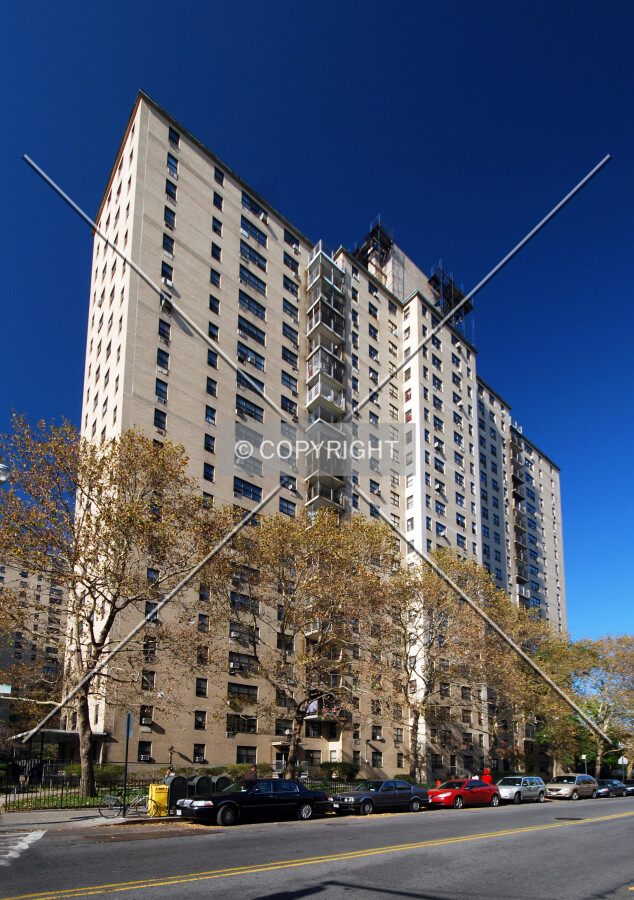 Viewed along Columbia Street