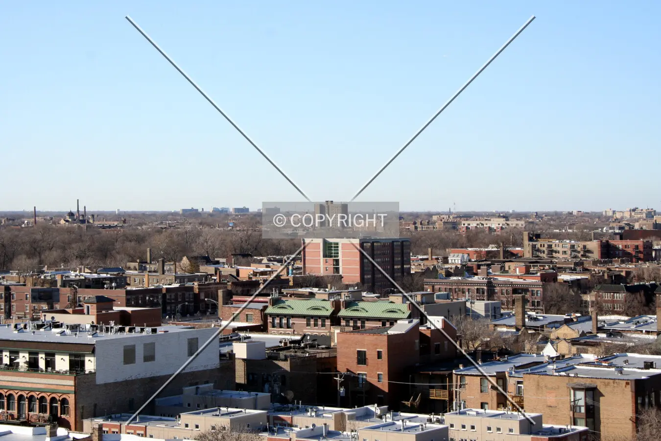 Distant view from the 12th floor of Park View East