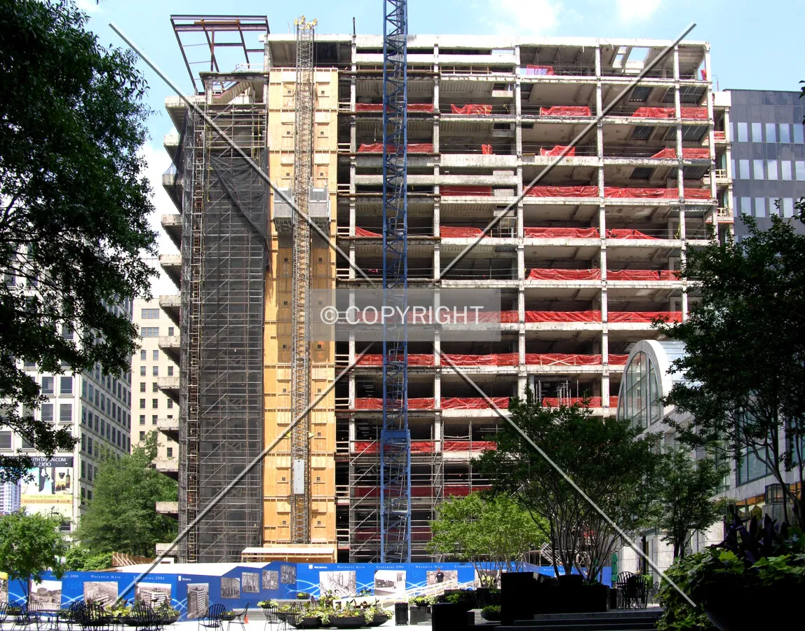 Looking north from East 2nd Street