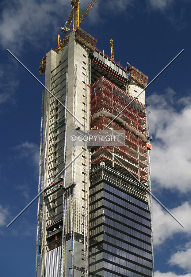 Looking up from the southwest