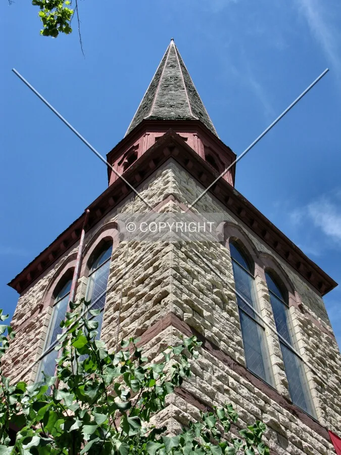 Looking up the main tower