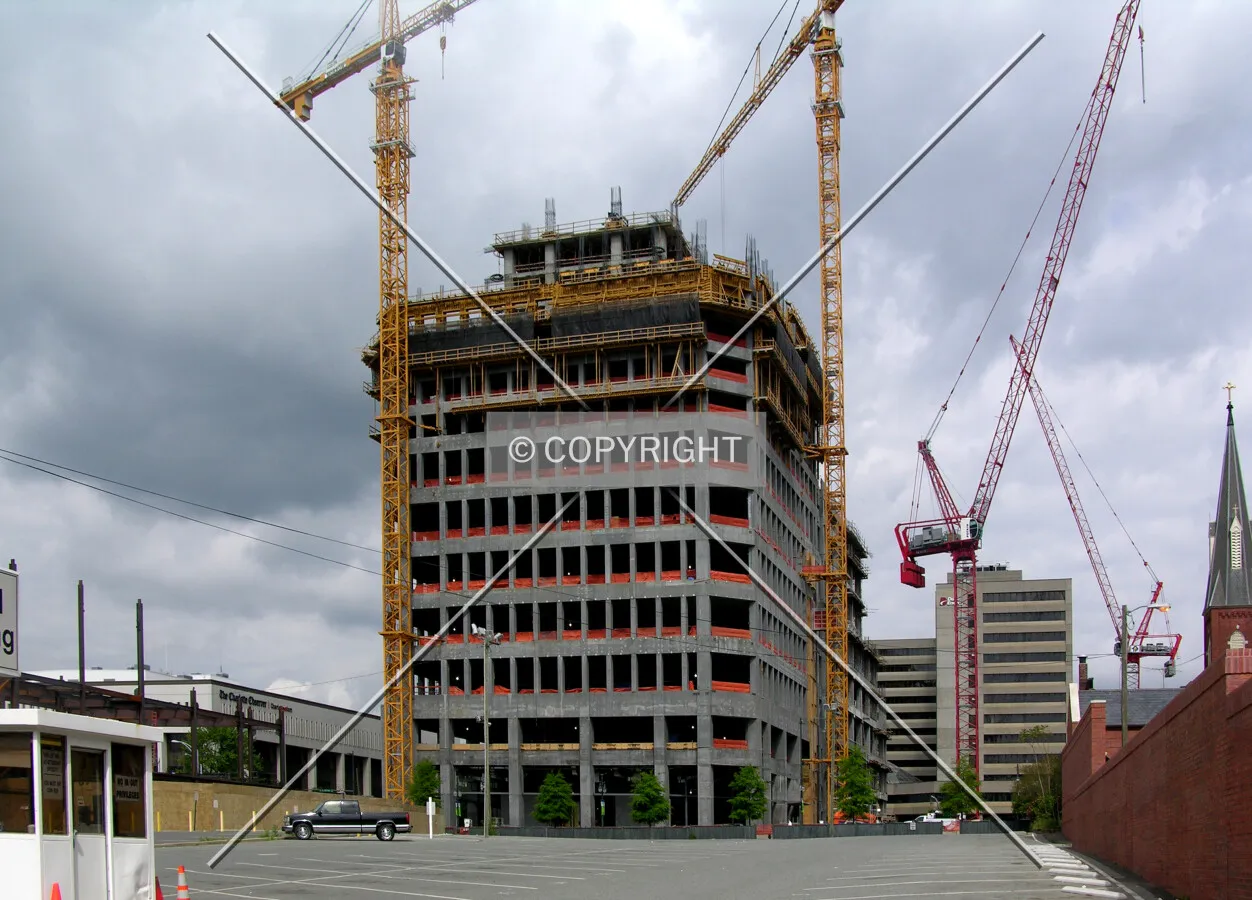 From South College Street to the east