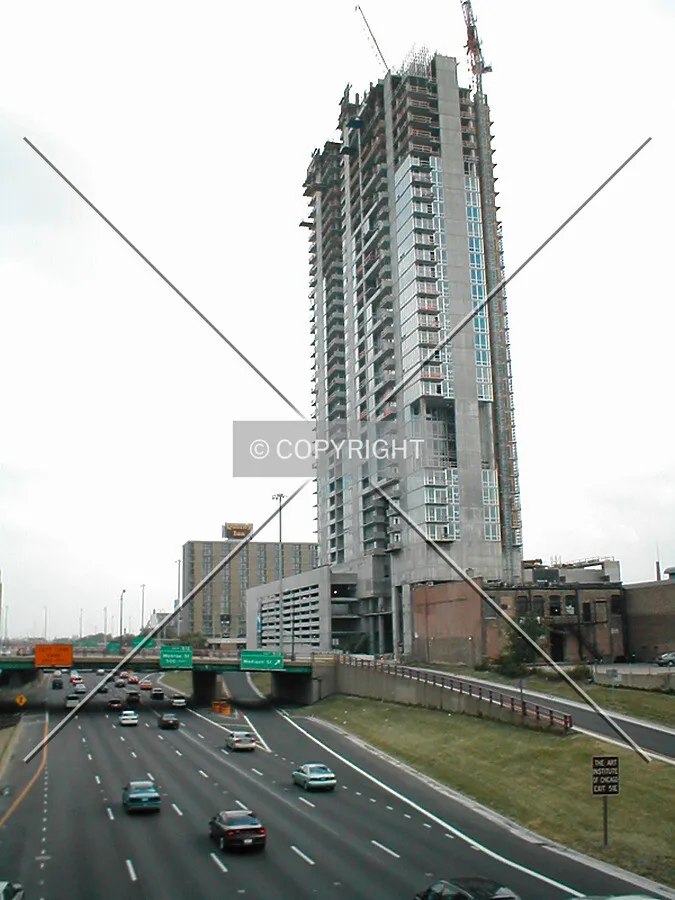 View looking south from Washington Blvd.