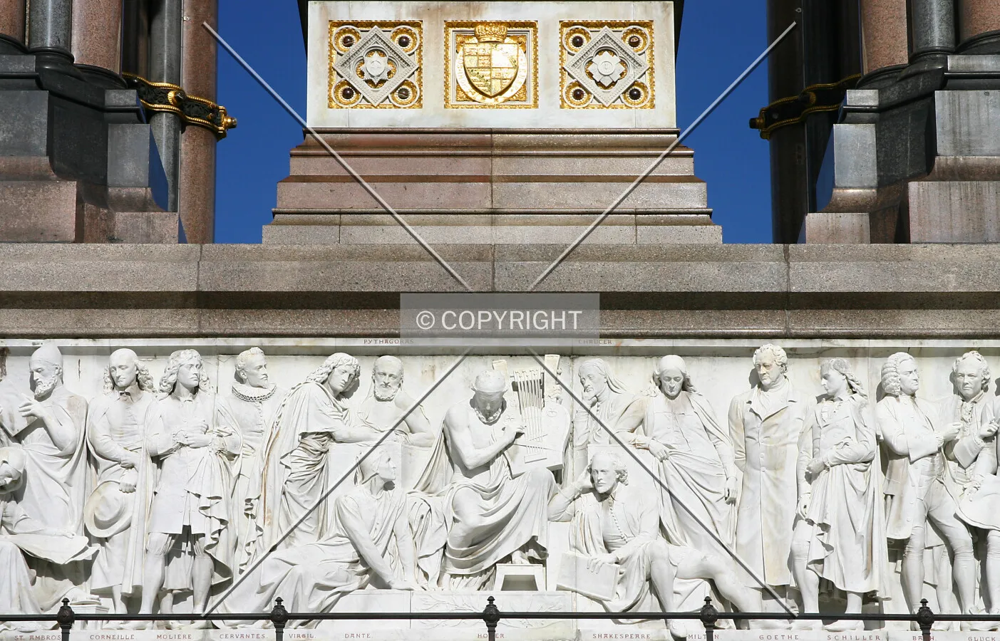 Relief around the south base