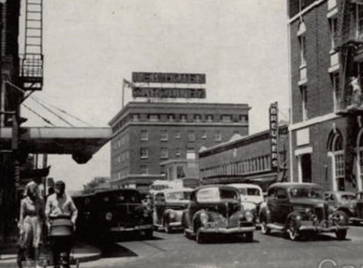 Vintage view from the southwest