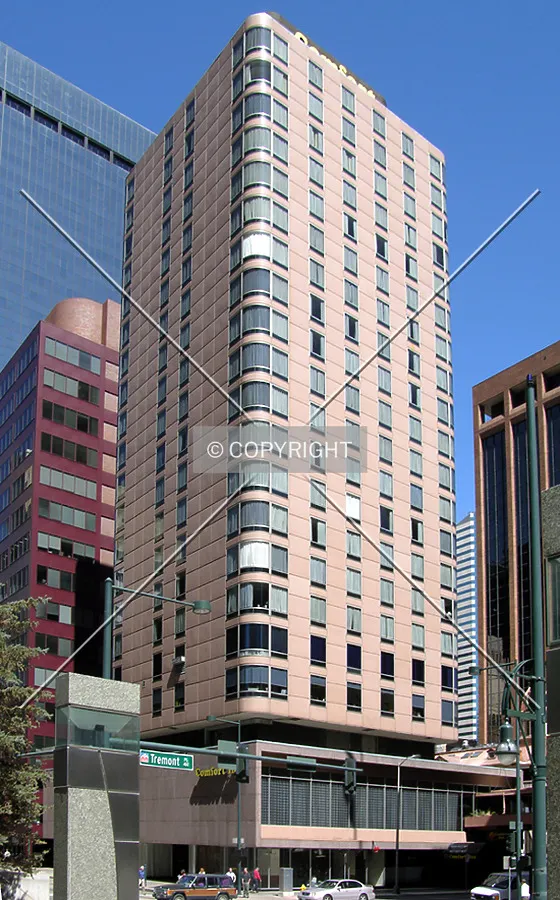 Looking north from the Republic Plaza