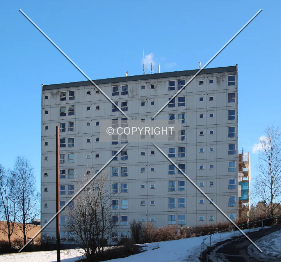 View of the west facade from General Ruges vei