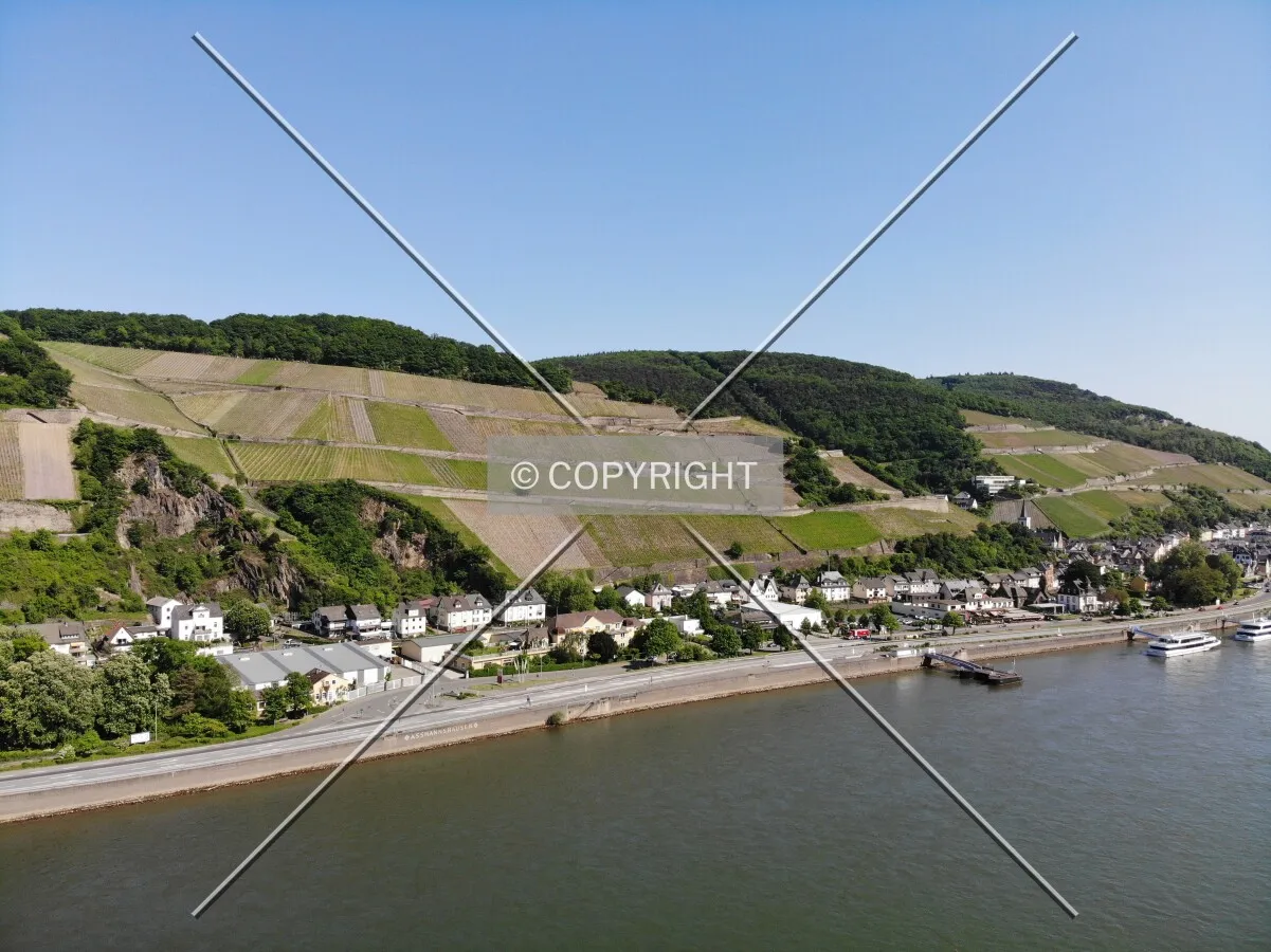 Above the rhine river