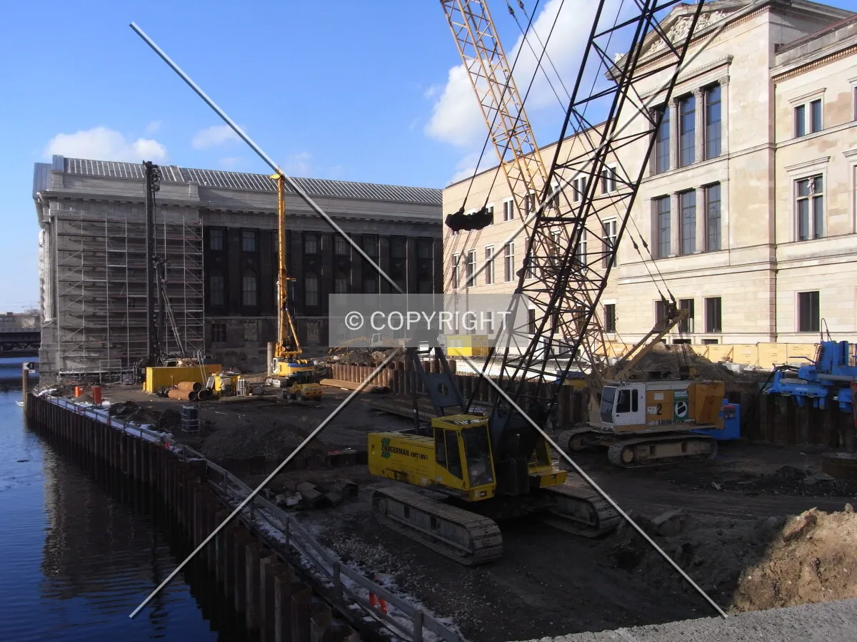 Construction site of James-Simon-Galerie